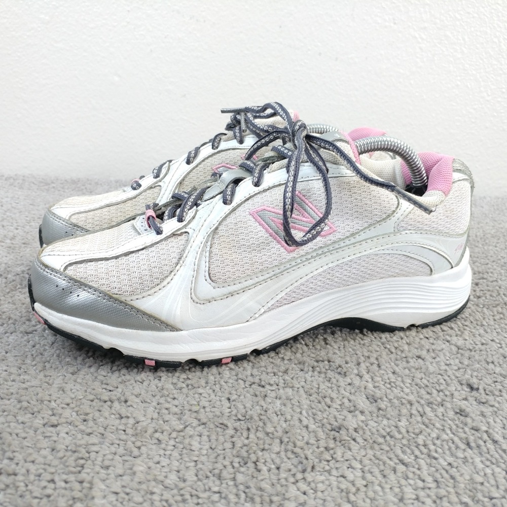 New Balance 496 Womens Size 6.5 D Wide Running Walking Shoes White Pink WW496WP